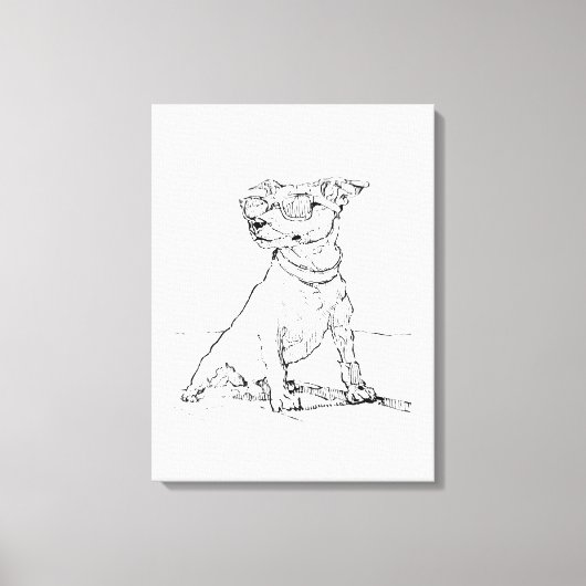 Jack Russell Terrier Leinwanddruck (Vorderseite)