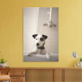 Jack russell Terrier. Leinwanddruck (Insitu (Wohnzimmer))