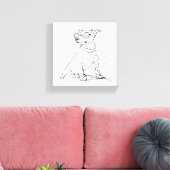 Jack Russell Terrier Leinwanddruck (Insitu (Wohnzimmer))