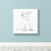 Jack Russell Terrier Leinwanddruck (Insitu (Holzboden))