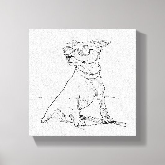 Jack Russell Terrier Leinwanddruck (Vorderseite)