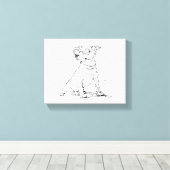 Jack Russell Terrier  Leinwanddruck (Insitu (Holzboden))