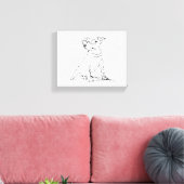 Jack Russell Terrier  Leinwanddruck (Insitu (Wohnzimmer))
