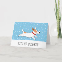 Jack Russell Terrier Let it Snow Dog Weihnachten