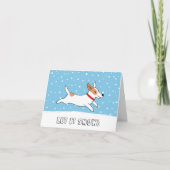 Jack Russell Terrier Let it Snow Dog Weihnachten (Vorderseite)