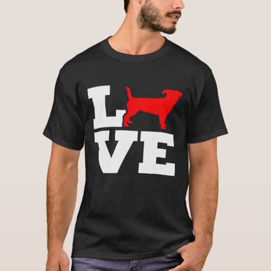 Jack Russell Terrier Liebe 1 T-Shirt (Vorderseite)