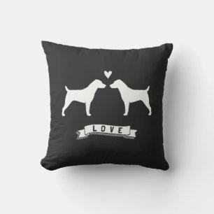 Jack Russell Terrier Lieben Kissen