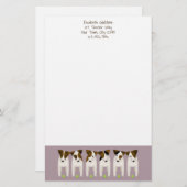 Jack Russell Terrier Liebhaber maßgeschneidert Briefpapier (Vorne/Hinten)