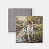 Jack Russell Terrier Magnet (Vorderseite/Rückseite)
