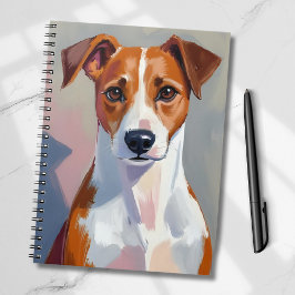 Jack Russell Terrier Malerei Hund Haustier Notizblock