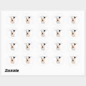 Jack Russell Terrier Mama 2 Runder Aufkleber (Blatt)