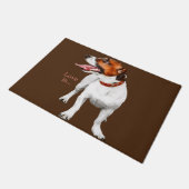Jack Russell Terrier Mama Papa Damen Männer Liebe Fußmatte (Schrägansicht)