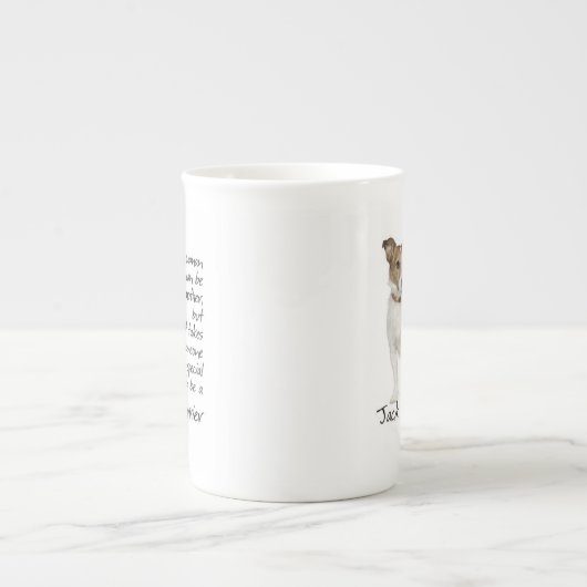 Jack-Russell-Terrier-Mama-Tasse Porzellantasse (Vorderseite)