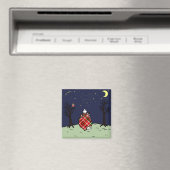Jack Russell Terrier Mama und Starry Sky Magnet (In Situ (Geschirrspüler))