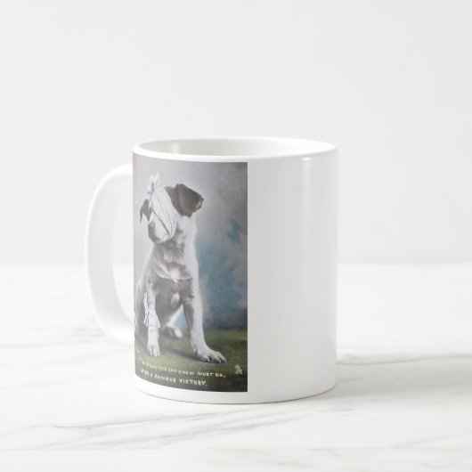 Jack-Russell-Terrier nach einem Kampf Kaffeetasse (Vorderseite Links)