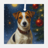 Jack Russell Terrier  Ornament Aus Glas (Rückseite)
