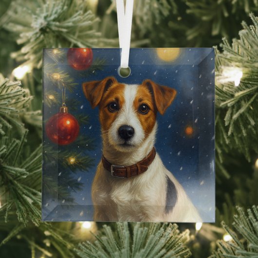 Jack Russell Terrier Ornament Aus Glas (Insitu)