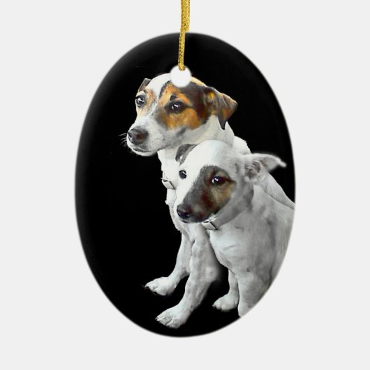 Jack Russell Terrier Ornament Zwei (Vorne)