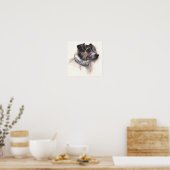 Jack Russell Terrier Painted in Watercolor Poster (Küche)