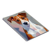 Jack Russell Terrier Painting Dog Pet Notizblock (Rechte Seite)