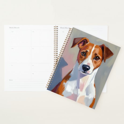 Jack Russell Terrier Painting Dog Pet Planer (Anzeige)