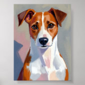 Jack Russell Terrier Painting Dog Pet Poster (Vorne)