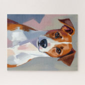 Jack Russell Terrier Painting Dog Pet Puzzle (Horizontal)