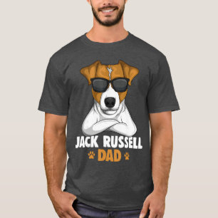 Jack Russell Terrier Papa Hund Freund lustige Freu T-Shirt