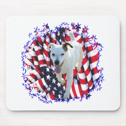 Jack Russell Terrier Patriot Mousepad (Vorne)