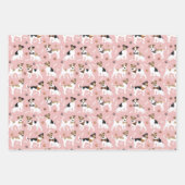 Jack Russell Terrier Paws and Bones Geschenkpapier Set (Vorderseite 3)