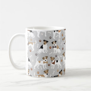 Jack Russell Terrier Paws and Bones Kaffeemaschine Kaffeetasse