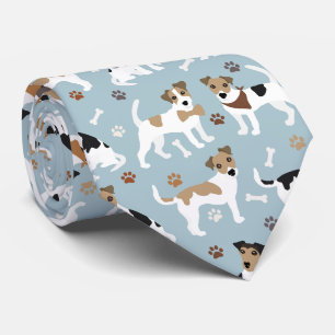 Jack Russell Terrier Paws and Bones Krawatte