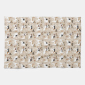 Jack Russell Terrier Paws and Bones Küchentücher (Horizontal)