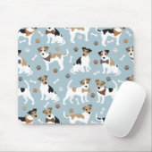 Jack Russell Terrier Paws and Bones Mousepad (Mit Mouse)