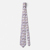 Jack Russell Terrier Paws and Bones Neck Tie Krawatte (Vorderseite)