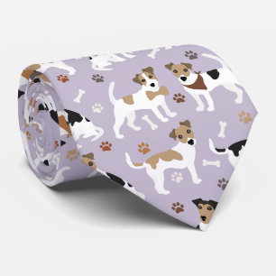 Jack Russell Terrier Paws and Bones Neck Tie Krawatte