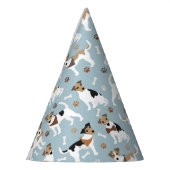 Jack Russell Terrier Paws and Bones Partyhütchen (Links)