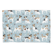 Jack Russell Terrier Paws and Bones Pillow Case Kissenbezug (Vorderseite)