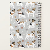 Jack Russell Terrier Paws and Bones Planner Planer (Rückseite)