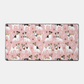 Jack Russell Terrier Paws and Bones Schreibtischunterlage (Vorderseite)