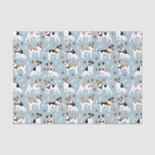 Jack Russell Terrier Paws and Bones Seidenpapier