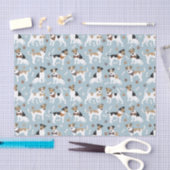 Jack Russell Terrier Paws and Bones Seidenpapier (Handwerk)