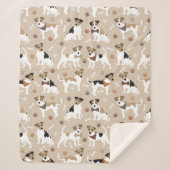 Jack Russell Terrier Paws and Bones Sherpadecke (Vorderseite)