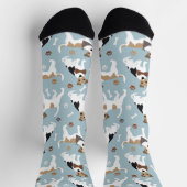 Jack Russell Terrier Paws and Bones Socken (Oben)