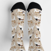 Jack Russell Terrier Paws and Bones Socks Socken (Oben)
