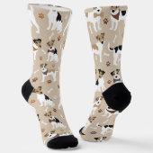 Jack Russell Terrier Paws and Bones Socks Socken (Gewinkelt)