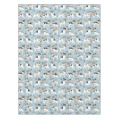 Jack Russell Terrier Paws and Bones Tischdecke (Vorderseite)