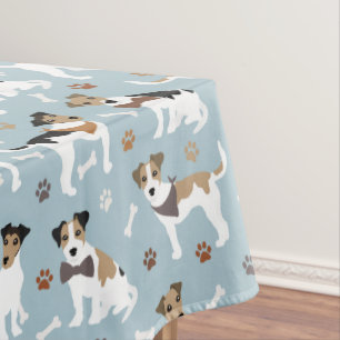 Jack Russell Terrier Paws and Bones Tischdecke