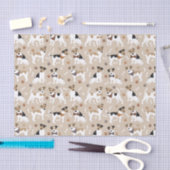 Jack Russell Terrier Paws and Bones Tissue Paper Seidenpapier (Handwerk)