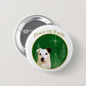 Jack Russell Terrier Peace Button (Vorne & Hinten)